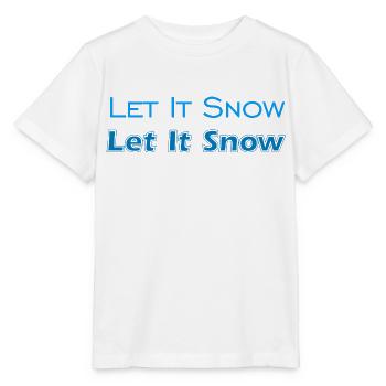 Let It Snow - Stanley/Stella Kinder T-Shirt MINI CREATOR  - Weiß - Vorne - Maike (125cm)