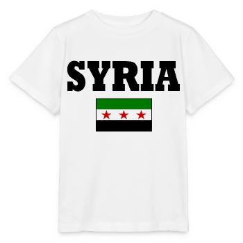 syrien flagge - Stanley/Stella Kinder T-Shirt MINI CREATOR  - Weiß - Vorne - Maike (125cm)