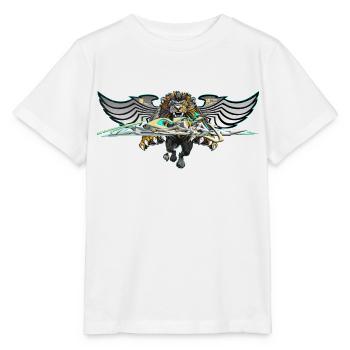 Lion - T-shirt bio MINI CREATOR Stanley/Stella Enfant - blanc - Devant - Maike (125cm)
