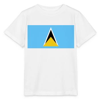 Saint Lucia - Stanley/Stella MINI CREATOR Kids’ T-Shirt - white - Front - Maike (125cm)