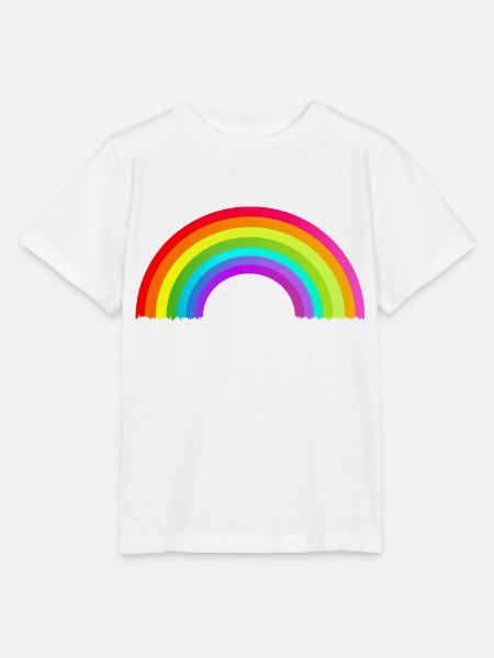 bunter Regenbogen - Stanley/Stella Kinder T-Shirt MINI CREATOR - Weiß