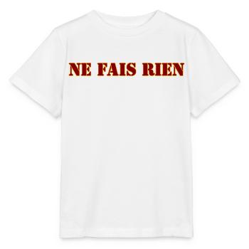 NE FAIS RIEN - T-shirt bio MINI CREATOR Stanley/Stella Enfant - blanc - Devant - Maike (125cm)