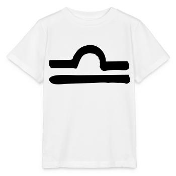 libra zodiac - Stanley/Stella Kinder T-Shirt MINI CREATOR  - Weiß - Vorne - Maike (125cm)