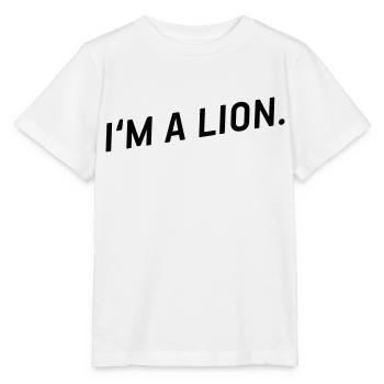I’m a lion ! - T-shirt bio MINI CREATOR Stanley/Stella Enfant - blanc - Devant - Maike (125cm)
