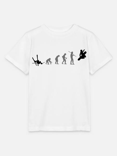 boarders evolution - Stanley/Stella Kinder T-Shirt MINI CREATOR  - Weiß