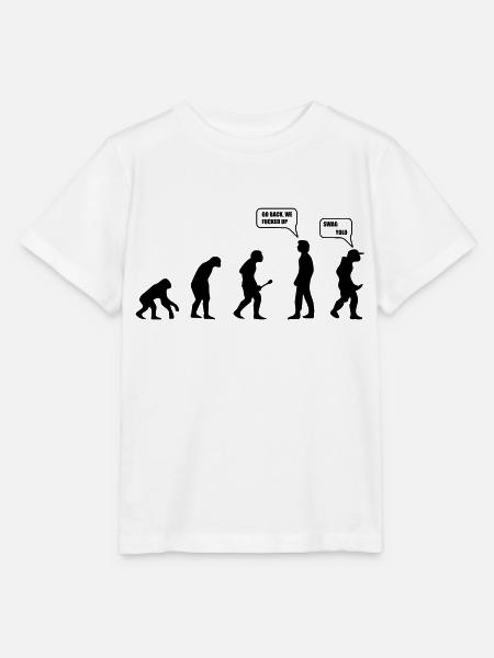 Swag Yolo Evolution - Stanley/Stella Kinder T-Shirt MINI CREATOR - Weiß