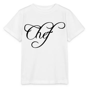 Chef Chef Cap Logo Texte Chef étoilé - T-shirt bio MINI CREATOR Stanley/Stella Enfant - blanc - Devant - Maike (125cm)