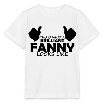 brilliant fanny - Stanley/Stella MINI CREATOR Kids’ T-Shirt - white - Front - Maike (125cm)