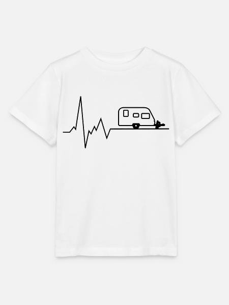 herzschlag wohnwagen - Stanley/Stella Kinder T-Shirt MINI CREATOR  - Weiß