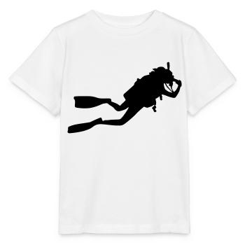 diving Taucher - Stanley/Stella Kinder T-Shirt MINI CREATOR  - Weiß - Vorne - Maike (125cm)