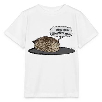 Thick Seal / Chubby Seal - Stanley/Stella MINI CREATOR Kids’ T-Shirt - white - Front - Maike (125cm)