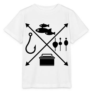 angling - Stanley/Stella MINI CREATOR Kids’ T-Shirt - white - Front - Maike (125cm)
