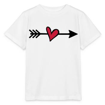Flèche de Cupidon - T-shirt bio MINI CREATOR Stanley/Stella Enfant - blanc - Devant - Maike (125cm)
