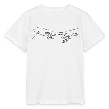 Main - T-shirt bio MINI CREATOR Stanley/Stella Enfant - blanc - Devant - Maike (125cm)