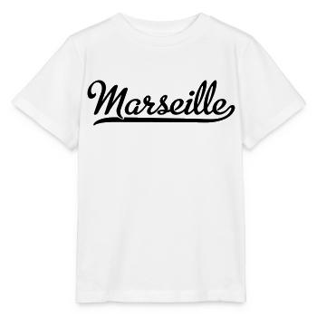Marseille - T-shirt bio MINI CREATOR Stanley/Stella Enfant - blanc - Devant - Maike (125cm)