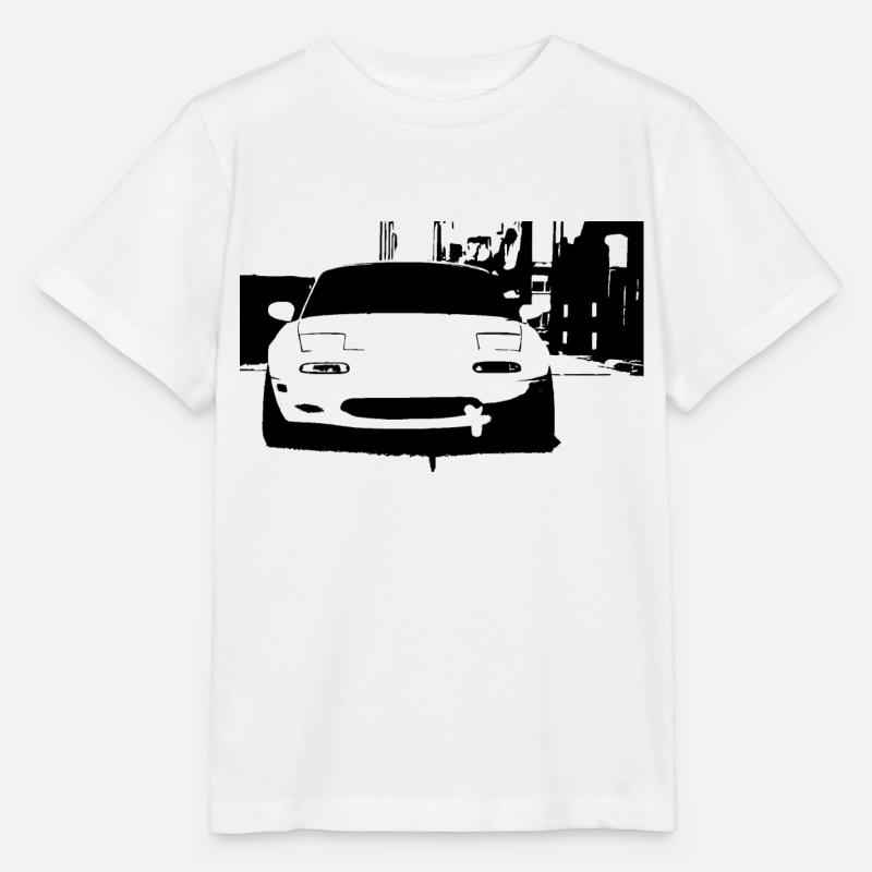 MIATA MK1 EUNOS - Maglietta per bambini MINI CREATOR di Stanley/Stella - bianco