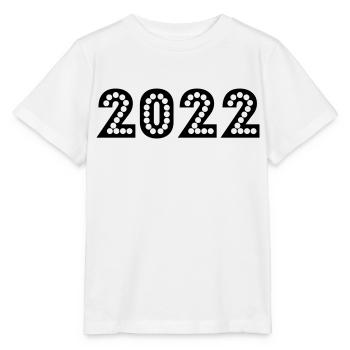 2022 Jahreszahl Datum Zahl Anno Kalenderjahr 22 - Stanley/Stella Kinder T-Shirt MINI CREATOR  - Weiß - Vorne - Maike (125cm)
