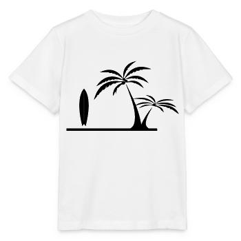 Surfen Surfing Wellenreiten - Stanley/Stella Kinder T-Shirt MINI CREATOR  - Weiß - Vorne - Maike (125cm)