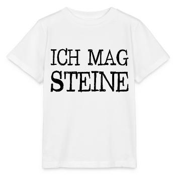 Ich mag Steine - Stein - Geologie - Geologe - Stanley/Stella Kinder T-Shirt MINI CREATOR  - Weiß - Vorne - Maike (125cm)