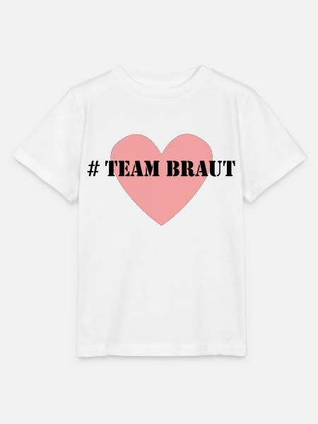 Team Braut - Stanley/Stella Kinder T-Shirt MINI CREATOR - Weiß