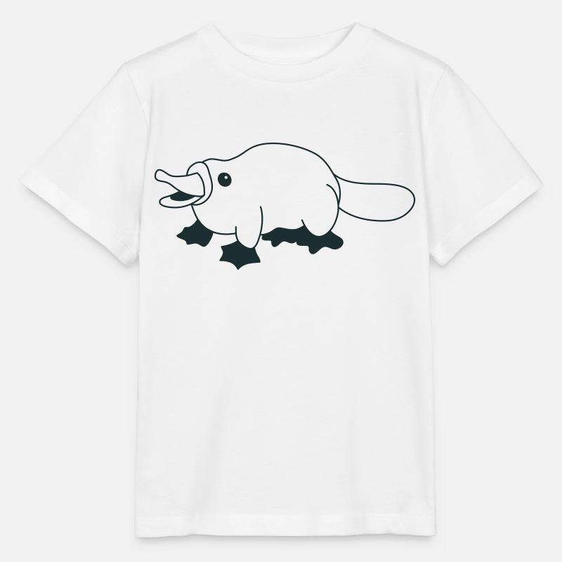 Squat Schnabeltier - Stanley/Stella Kinder T-Shirt MINI CREATOR - Weiß