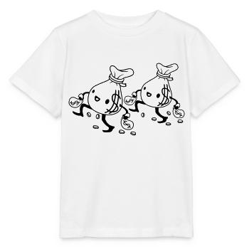 Team 2 gehende Geldsäcke - Stanley/Stella Kinder T-Shirt MINI CREATOR  - Weiß - Vorne - Maike (125cm)