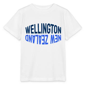 Wellington - New Zealand - NZ - Maori - Aotearoa - Stanley/Stella Kinder T-Shirt MINI CREATOR  - Weiß - Vorne - Maike (125cm)