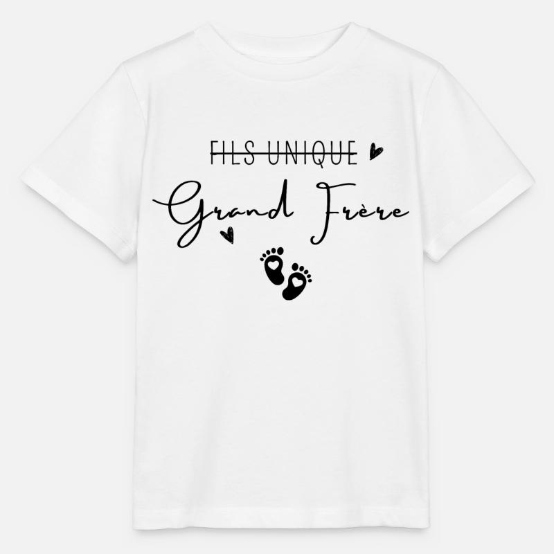 Grand frère - T-shirt bio MINI CREATOR Stanley/Stella Enfant - blanc