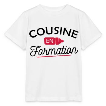 cousine en formation / future cousine - T-shirt bio MINI CREATOR Stanley/Stella Enfant - blanc - Devant - Maike (125cm)