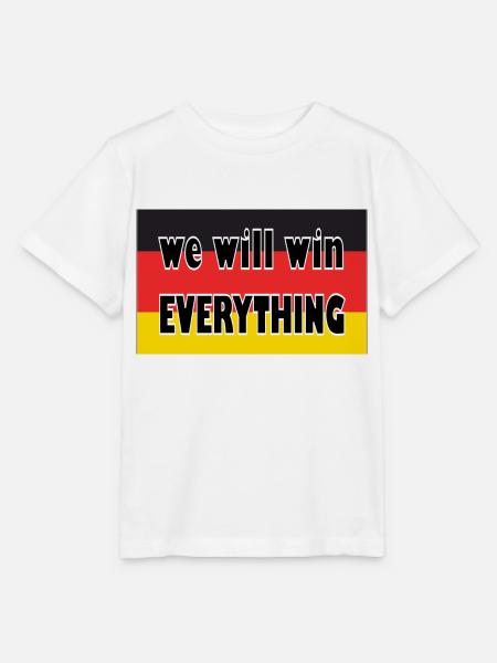 we will win everything - Stanley/Stella Kinder T-Shirt MINI CREATOR - Weiß