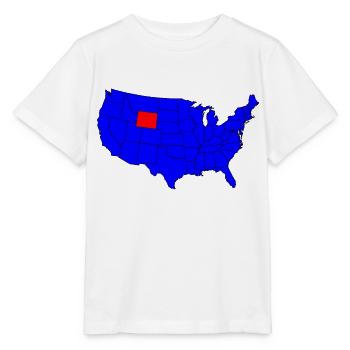 State of Wyoming Location - Stanley/Stella MINI CREATOR Kids’ T-Shirt - white - Front - Maike (125cm)