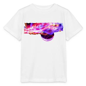 Boule de cristal dans le jeu de lumières - T-shirt bio MINI CREATOR Stanley/Stella Enfant - blanc - Devant - Maike (125cm)