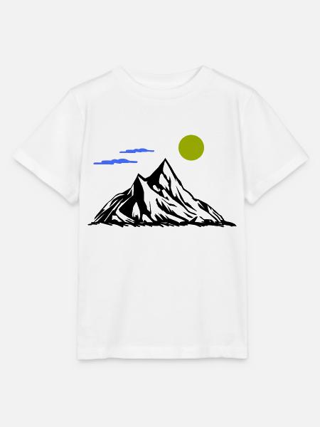 Berge - Stanley/Stella Kinder T-Shirt MINI CREATOR - Weiß