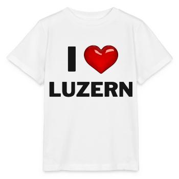 I Love Lucerne - Stanley/Stella MINI CREATOR Kids’ T-Shirt - white - Front - Maike (125cm)