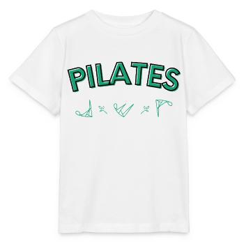 Pilates Verschiedene Positionen - Stanley/Stella Kinder T-Shirt MINI CREATOR  - Weiß - Vorne - Maike (125cm)