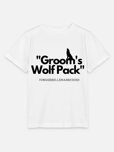 Grooms Wolf Pack - Stanley/Stella Kinder T-Shirt MINI CREATOR - Weiß