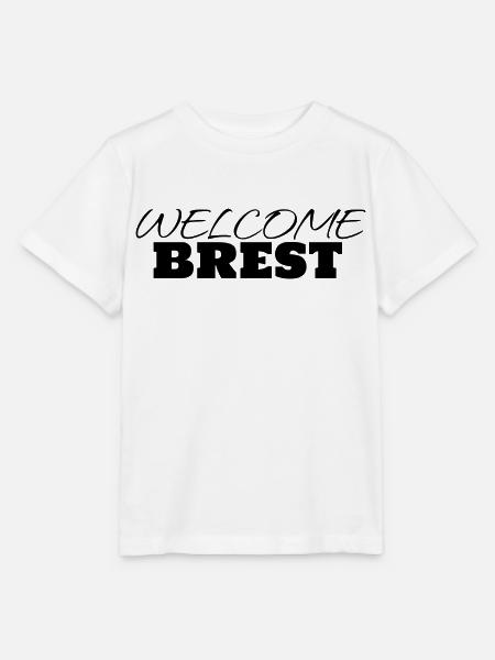 WILLKOMMEN BREST - Stanley/Stella Kinder T-Shirt MINI CREATOR - Weiß