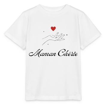 maman chérie - T-shirt bio MINI CREATOR Stanley/Stella Enfant - blanc - Devant - Maike (125cm)