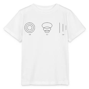 VÉRITÉ noir - T-shirt bio MINI CREATOR Stanley/Stella Enfant - blanc - Devant - Maike (125cm)