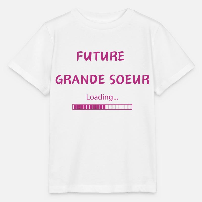 Future grande soeur - T-shirt bio MINI CREATOR Stanley/Stella Enfant - blanc