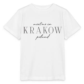 Cracovie, Pologne Style Design T-shirt - T-shirt bio MINI CREATOR Stanley/Stella Enfant - blanc - Devant - Maike (125cm)