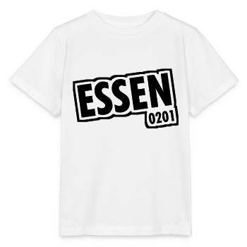 Essen - 0201 - Area Code - Slogan - Stanley/Stella MINI CREATOR Kids’ T-Shirt - white - Front - Maike (125cm)