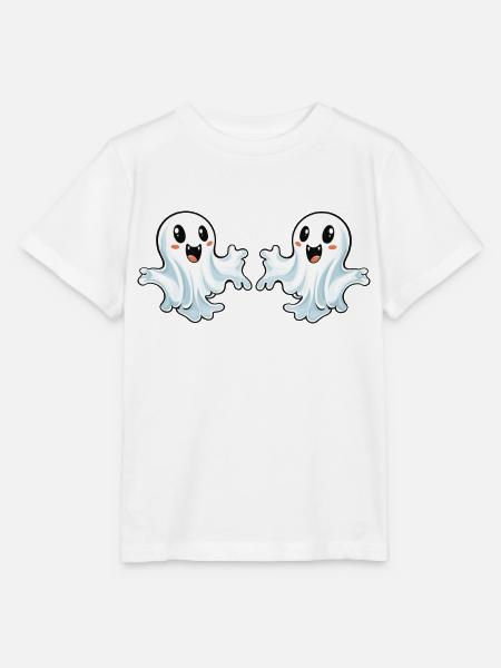 Ghosts Halloween - Stanley/Stella Kinder T-Shirt MINI CREATOR  - Weiß