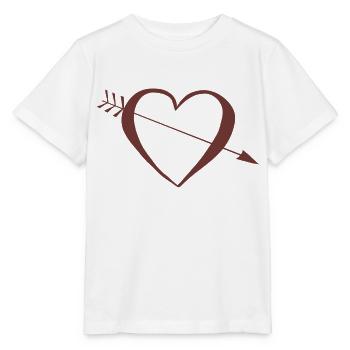 Boussole Cœur - T-shirt bio MINI CREATOR Stanley/Stella Enfant - blanc - Devant - Maike (125cm)