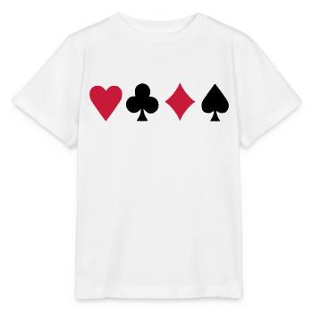 Poker - Stanley/Stella Kinder T-Shirt MINI CREATOR  - Weiß - Vorne - Maike (125cm)