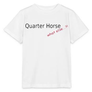 Quarter Horse, quoi d'autre - T-shirt bio MINI CREATOR Stanley/Stella Enfant - blanc - Devant - Maike (125cm)