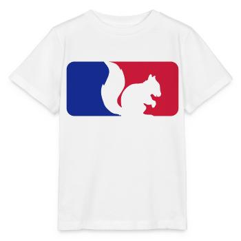 rongeur écureuil noir logo sport bleu - T-shirt bio MINI CREATOR Stanley/Stella Enfant - blanc - Devant - Maike (125cm)