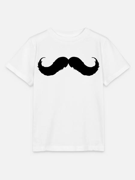 Mustache - Stanley/Stella Kinder T-Shirt MINI CREATOR - Weiß