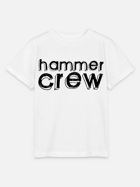 hammer crew - Stanley/Stella Kinder T-Shirt MINI CREATOR - Weiß