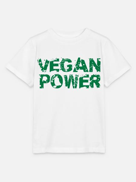 Vegan Power Logo - Stanley/Stella Kinder T-Shirt MINI CREATOR - Weiß